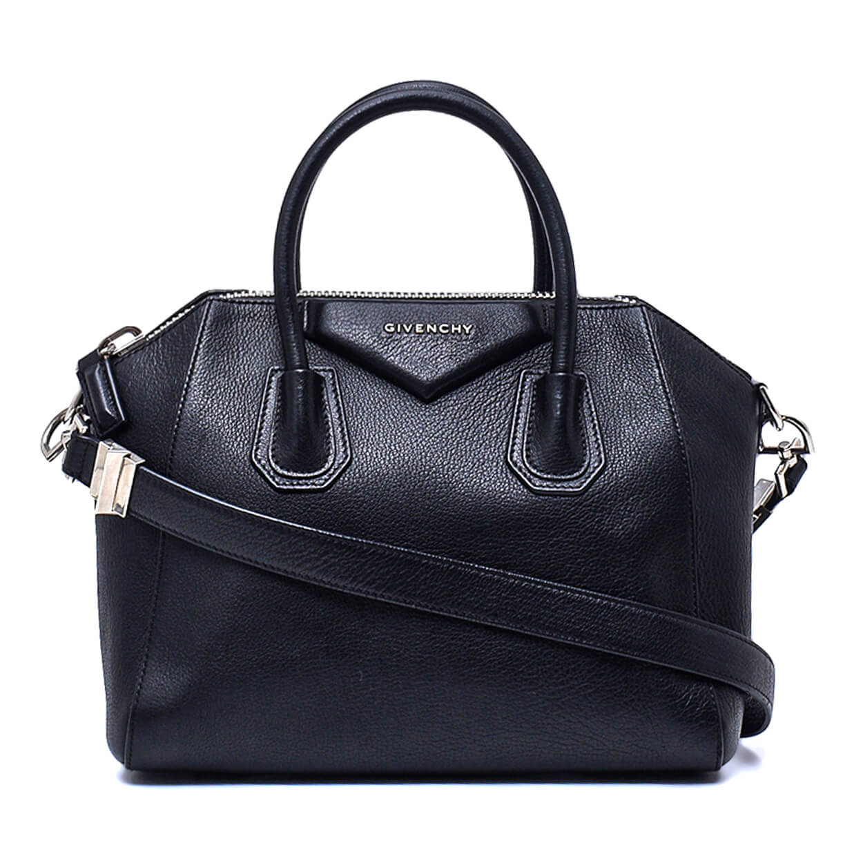 Givenchy - Black Calfskin Leather Small Antigona Bag